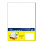 MAYSPIES 02 42 16 005 PREMIUM COLOR LASER LABEL / 5 SHEETS/PKT WHITE GLOSSY 52X93MM